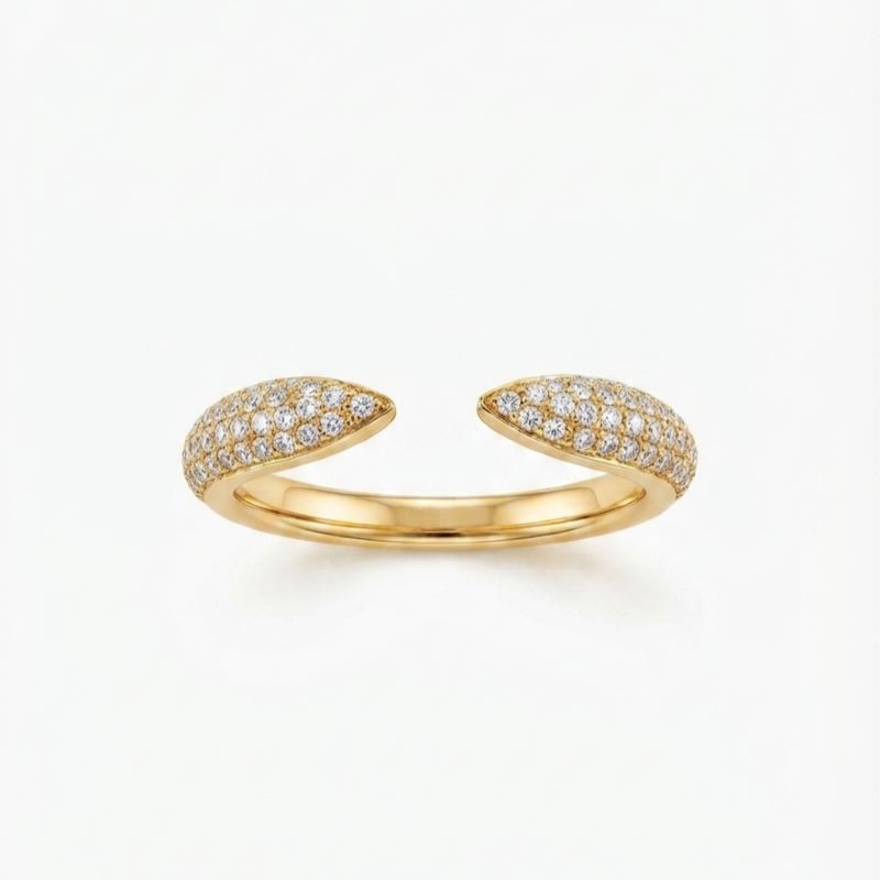 Anillo 14K con Diamantes